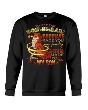 TO MY SON-IN-LAW - FOX - LOVE MADE YOU MY SON Crewneck Sweatshirt thumbnail