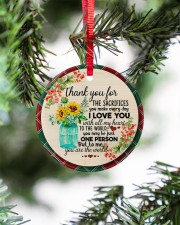 Grandchild to Grandma - You Are The World Circle ornament - single (porcelain) aos-circle-ornament-single-porcelain-lifestyles-07