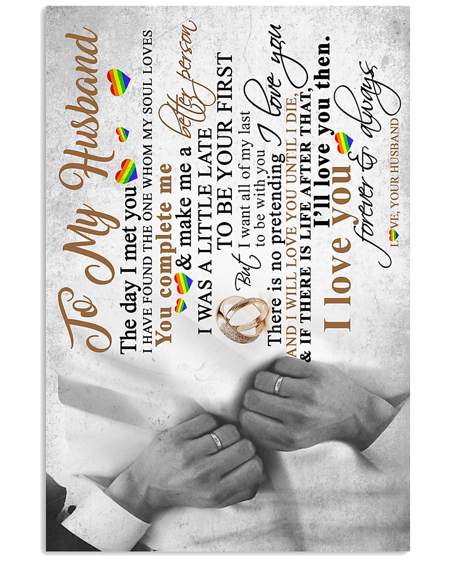 TO MY HUSBAND 16x24 Poster