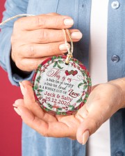 Christmas - This Is Us A Little Bit Of Crazy Circle ornament - single (porcelain) aos-circle-ornament-single-porcelain-lifestyles-01