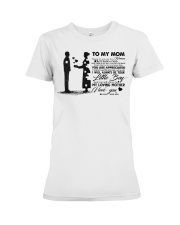 To My Mom - Sticker Premium Fit Ladies Tee tile