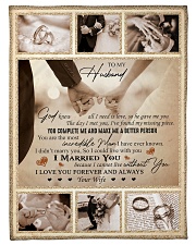 To My Husband - hand In Hand - God Knew All I Need Fleece Blanket tile