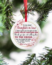 To My Daughter-in-law - Floral Sakura - Circus Circle ornament - single (porcelain) aos-circle-ornament-single-porcelain-lifestyles-07