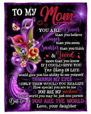 To My Mom - You Are My Sunshine Fleece Blanket tile