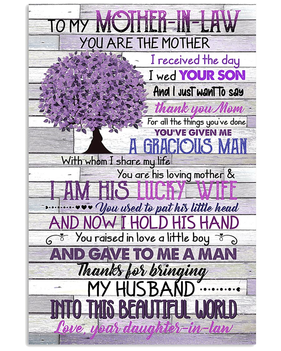 TO MY MOTHER-IN-LAW - TREE - THANK YOU 16x24 Poster