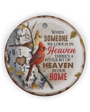Angel - There's A Little Bit Of Heaven In Home Circle Ornament (Wood tile