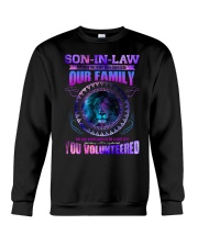 Son-in-law - Galaxy Lion - You Volunteered Crewneck Sweatshirt tile