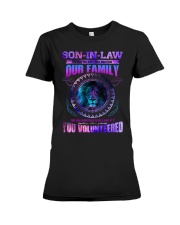 Son-in-law - Galaxy Lion - You Volunteered Premium Fit Ladies Tee tile