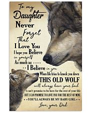 DAD TO DAUGHTER 16x24 Poster front