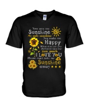 Grandpa and Grandma to Grandchild - You Are My V-Neck T-Shirt tile
