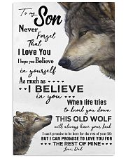 TO MY SON - WOLF- NEVER FORGET THAT 16x24 Poster front