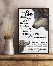 TO MY SON - WOLF- NEVER FORGET THAT 16x24 Poster lifestyle-poster-3