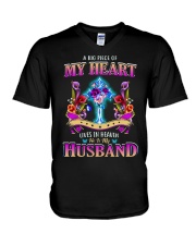 Angel Husband - A Big Piece of My Heart - T-Shirt V-Neck T-Shirt tile
