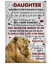 To My Daughter - Lion - Sometimes It's Hard 16x24 Poster front