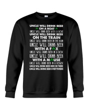 Uncle will drink beer on a boat Crewneck Sweatshirt thumbnail