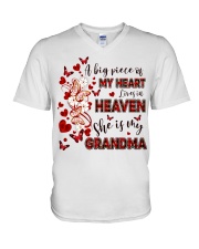 Angel - Grandma - A Big Piece Of My Heart V-Neck T-Shirt tile