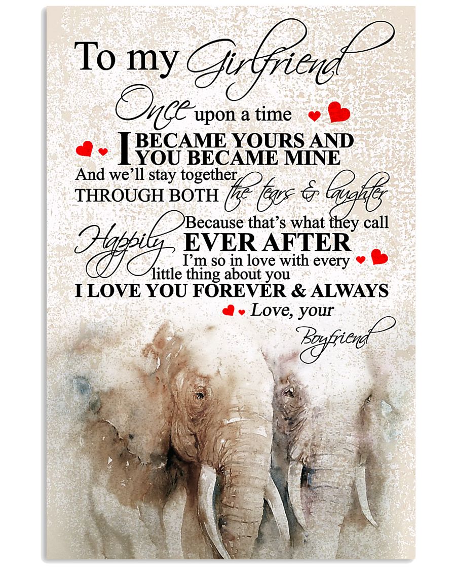 TO MY GIRLFRIEND 16x24 Poster