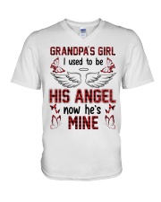 Angel - Grandpa - I Used To Be His Angel V-Neck T-Shirt tile