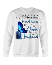 MY ANGEL HUSBAND LIVES IN HEAVEN - BUTTERFLY Crewneck Sweatshirt tile