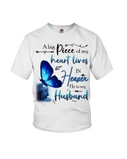 MY ANGEL HUSBAND LIVES IN HEAVEN - BUTTERFLY Youth T-Shirt tile