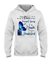 MY ANGEL HUSBAND LIVES IN HEAVEN - BUTTERFLY Hooded Sweatshirt tile