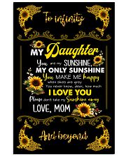 TO DAUGHTER - SUNFLOWER DOLPHIN - MY SUNSHINE 16x24 Poster front