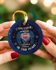 Angel - There's a little bit of heaven in our home Circle ornament - single (porcelain) aos-circle-ornament-single-porcelain-lifestyles-08