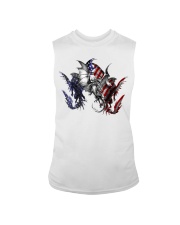 Dragon - Us Flag - Sticker Sle