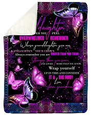 Grandma to Granddaughter - Whose granddaughter you Sherpa Fleece Blanket tile