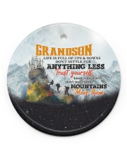 Grandparent to Grandson - Trust Yourself Know Circle ornament - single (porcelain) front