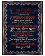 To My Daughter - I Closed My Eyes For But A Moment Fleece Blanket tile