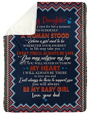 To My Daughter - I Closed My Eyes For But A Moment Sherpa Fleece Blanket tile