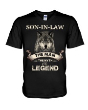 SON-IN-LAW - WOLF - THE MAN THE MYTH THE LEGEND V-Neck T-Shirt thumbnail