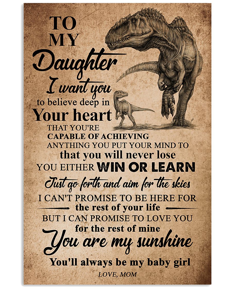 MOM TO DAUGHTER 16x24 Poster