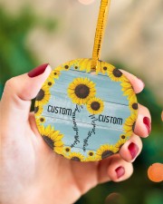 Daughter - You Are My Sunshine - Personalized Circle ornament - single (porcelain) aos-circle-ornament-single-porcelain-lifestyles-09