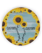 Daughter - You Are My Sunshine - Personalized Circle Ornament (Wood tile