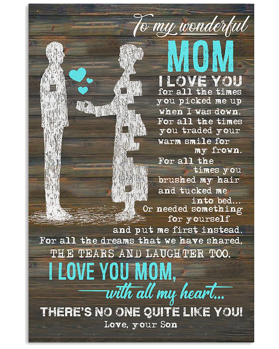 POSTER - TO MY MOTHER - PIECE - I LOVE YOU 16x24 Poster