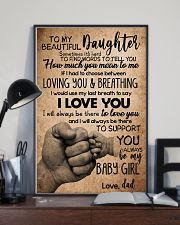 TO DAUGHTER - SOMETIMES - BABY GIRL 16x24 Poster lifestyle-poster-2