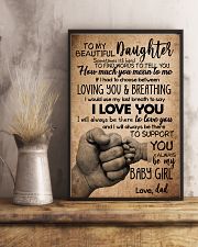 TO DAUGHTER - SOMETIMES - BABY GIRL 16x24 Poster lifestyle-poster-3