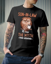 SON-IN-LAW - OWL - THE MAN THE MYTH THE LEGEND Classic T-Shirt lifestyle-mens-crewneck-front-6