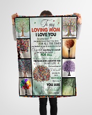 TO MY MOM - TREE - MY LOVING MOM Small Fleece Blanket - 30" x 40" aos-coral-fleece-blanket-30x40-lifestyle-front-14