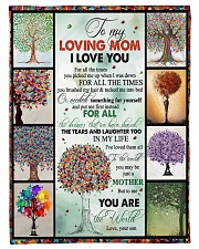 TO MY MOM - TREE - MY LOVING MOM Small Fleece Blanket - 30" x 40" front