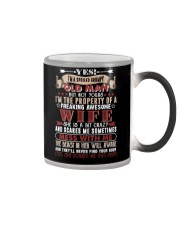 Yes I'm A Spoiled Grumpy Old Man - Vintage Color Changing Mug tile