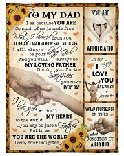 To My Dad - Fleece Blanket Fleece Blanket tile