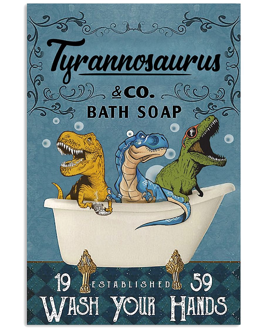 POSTER - TO KIDS - T REX - WASH YOUR HANDS 16x24 Poster