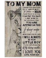 TO MY MOM - LION - YOU ARE APPRECIATED 16x24 Poster front