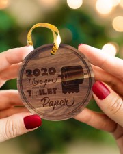 Christmas - Corona Virus - I Love You More Than Circle ornament - single (porcelain) aos-circle-ornament-single-porcelain-lifestyles-08