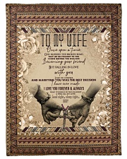 To My Wife - I Love You Forever And Always Fleece Blanket tile