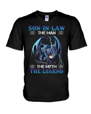 SON-IN-LAW - DRAGON COFFEE - THE MAN THE MYTH V-Neck T-Shirt thumbnail
