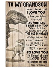 To Grandson - I Hope You Believe In Yourself 16x24 Poster front